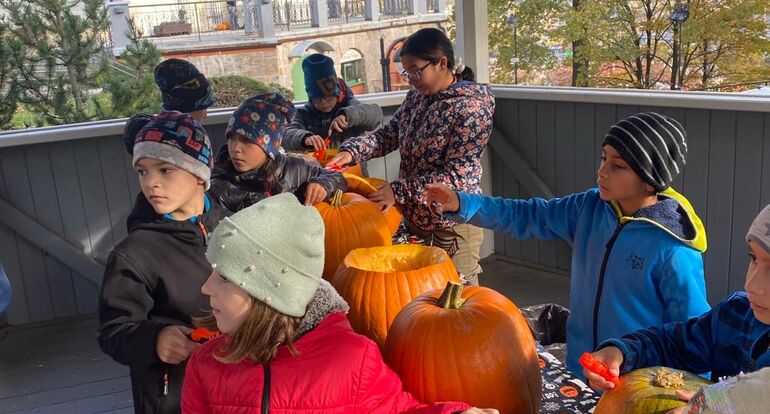 Dlabání dýní v Nebíčku